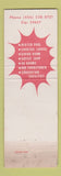 Matchbook Cover - Vogo Inn Lewiston MT WEAR