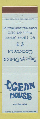 Matchbook Cover - Ocean House Restaurant Maui Hawaii Lahaina