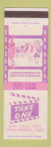 Matchbook Cover - Take One Santa Barbara CA