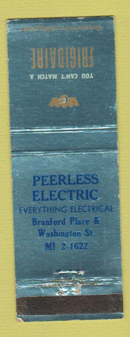 Matchbook Cover - Frigidaire Appliances Peerless Electric WEAR