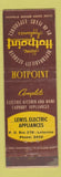 Matchbook Cover - Hot Point Appliances Lewis Electric Lafayette