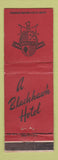 Matchbook Cover - Blackhawk Hotels