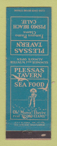 Matchbook Cover - Plessas Tavern Pismo Beach CA