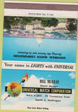 Matchbook Cover - US Capitol Universal Match Seattle WA Bill Murray 40 Strike