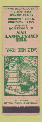 Matchbook Cover - Crestmont Inn Eagles Mere PA
