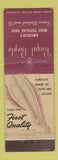 Matchbook Cover - Royal Purple Hose Stockings girlie Sears Roebuck