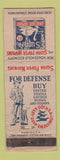 Matchbook Cover - Swan Embossed Napkins WWII WEAR