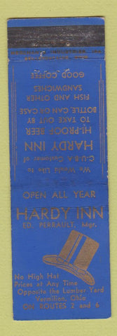 Matchbook Cover - Hardy Inn Cermilion OH WEAR
