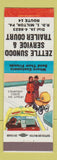 Matchbook Cover - Zettle Sunoco oil gas Trailer Court Milton PA