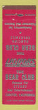 Matchbook Cover - Bear Club Chester CA MISCUT