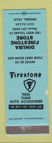 Matchbook Cover - Dinuba Firestone Tires CA WEAR