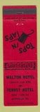 Matchbook Cover - Walton Hotel Pennsy Hotel Altoona PA