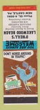 Matchbook Cover - O'Neill's Lakewood Beach New Castle PA