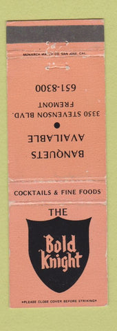 Matchbook Cover - Teh Bold Knight Restaurant Fremont CA WEAR
