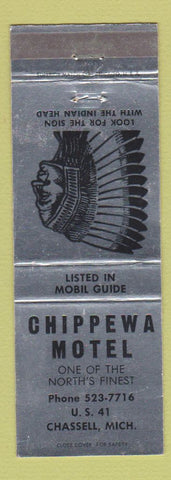 Matchbook Cover - Chippewa Motel Chassell MI