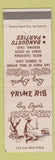 Matchbook Cover - Buz Dyer's Chuck Wagon Redding CA