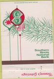 Matchbook Cover - Southern Illinois National Bank 40 Strike