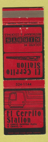 Matchbook Cover - El Cerrito Station Kirbys Restaurant CA WEAR #2