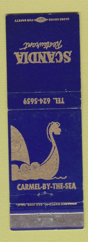 Matchbook Cover - Scandia Restaurant Carmel by the Sea CA