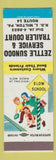 Matchbook Cover - Zettle Sunoco oil gas Trailer Court Milton PA #2