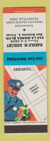 Matchbook Cover - Harold Goolsby San Antonio TX Mercury Match
