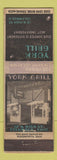 Matchbook Cover - York Grill Columbus OH WEAR