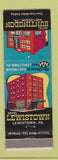 Matchbook Cover - Hotels Huntingdon Lewistown PA
