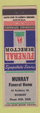 Matchbook Cover - Murray Funeral Home Roxbury MA?