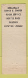 Matchbook Cover - El Ranch Park Alto Hotel Palo Alto CA