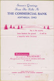 Matchbook Cover - Commercial Bank Ashtabula OH 40 Strike