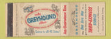 Matchbook Cover - Greyhound Bus Pacific San Francisco CA