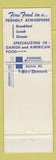 Matchbook Cover - Bit o Denmark Solvang CA