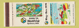 Matchbook Cover - Expo 1974 World's Fair Spokane WA Boeing Amphitheater