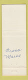 Matchbook Cover - JW Drinkwater Texaco oil gas  Orono ME #1