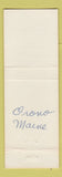 Matchbook Cover - JW Drinkwater Texaco oil gas  Orono ME #2
