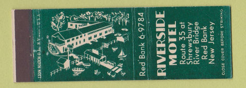 Matchbook Cover - Riverside Motel Red Bank NJ