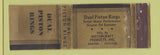 Matchbook Cover - Dual Piston Rings Denver Colorado Chicago CROWN WEAR