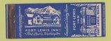 Matchbook Cover - Fort Lewis Inn WA