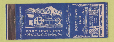 Matchbook Cover - Fort Lewis Inn WA