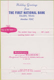 Matchbook Cover - First National Bank Killeen TX 40 Strike