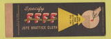 Matchbook Cover - Jute Brattice Cloth SAMPLE