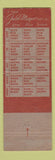 Matchbook Cover - Jacob Mayer Men's Clothes Easton PA