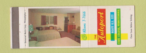 Matchbook Cover - Autoport State College PA