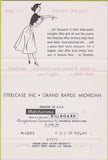 Matchbook Cover - Steelcase office furniture BLANK light green 40 Strike