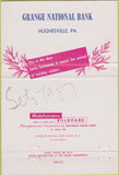 Matchbook Cover - Orange National Bank Hughesville PA 40 Strike