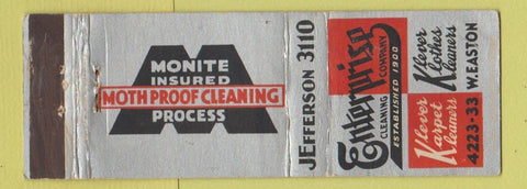 Matchbook Cover - Enterprise Cleaning