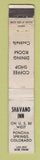 Matchbook Cover - Shavano Inn Poncha Springs Colorado WEAR 10 Strike