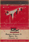 Matchbook Cover - Famous Cleaners  and  Byers Inc  WEAR Christmas 40 Strike
