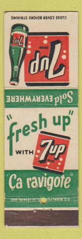 Matchbook Cover - 7Up Soda DD Bean Canada Fresh Up