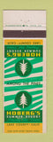 Matchbook Cover - Hoberg's Summer Resort Lake County CA
